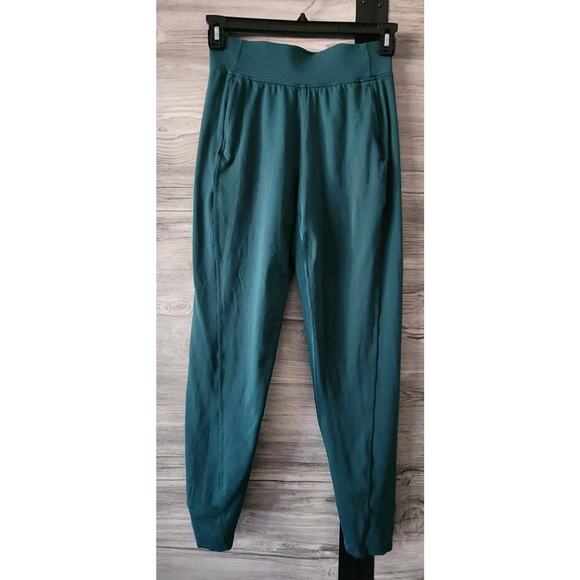 Lululemon Pants - Lululemon Its Rulu Run Fleece High-Rise Jogger Full Length Storm Teal Size 4 EUC
